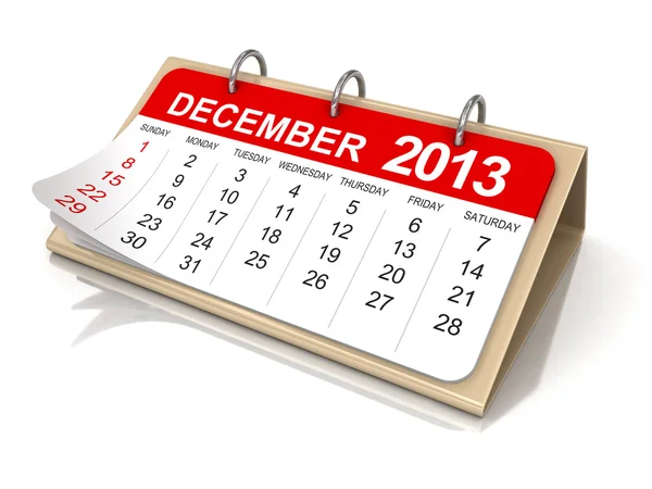 Calendar December — Stock Photo, Image