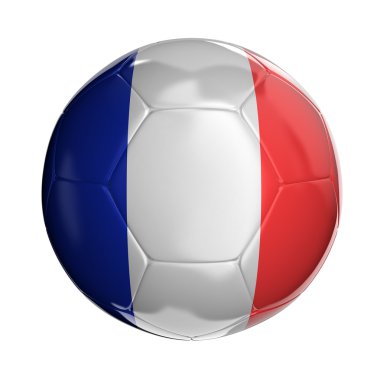 Futbol topu ile Fransız bayrağı