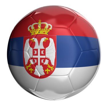 Sırp bayrağı futbol topu