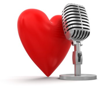 Heart with Microphone