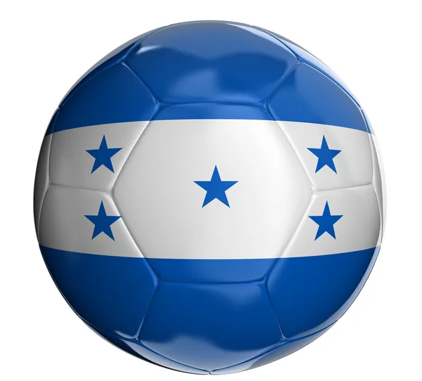 Fußball mit Honduras Fahne — Stockfoto