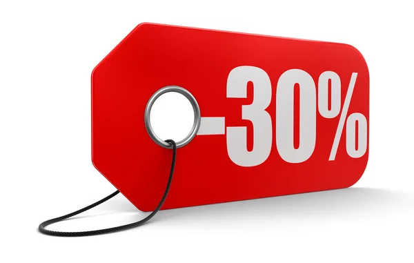 Label with 30 percent — Stock Photo, Image