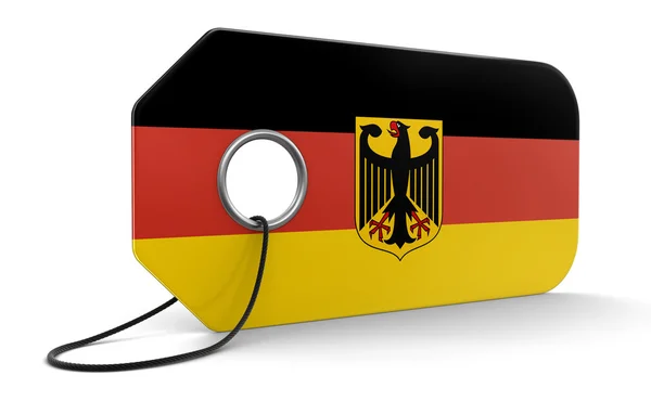 Etiqueta con bandera alemana — Foto de Stock
