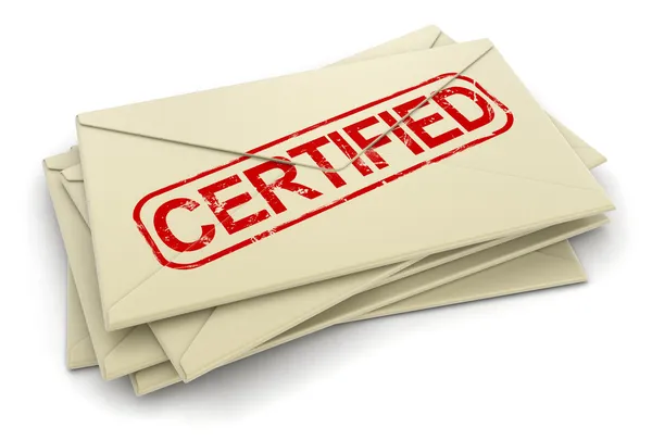 Certified letters — Stock Photo, Image