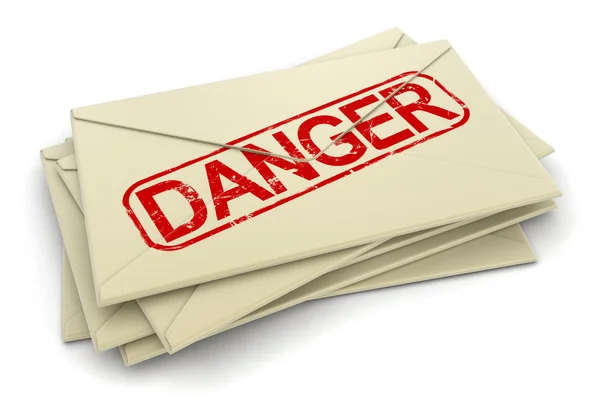 Danger letters — Stock Photo, Image