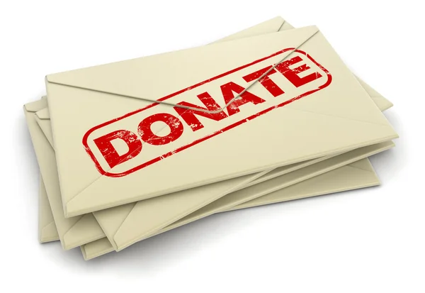 Donate letters — Stock Photo, Image