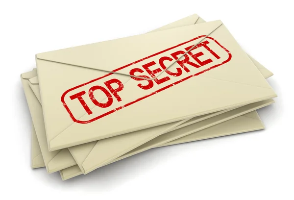 Top cartas secretas — Fotografia de Stock