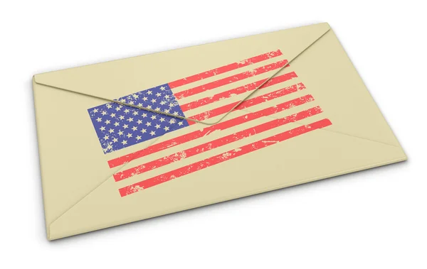 Carta Bandeira dos EUA — Fotografia de Stock