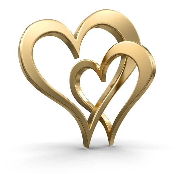 Two bound hearts — Stock Photo, Image