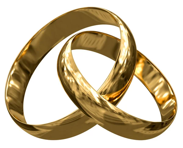 Anéis dourados — Fotografia de Stock