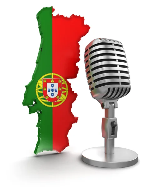 Microphone et Portugal — Photo