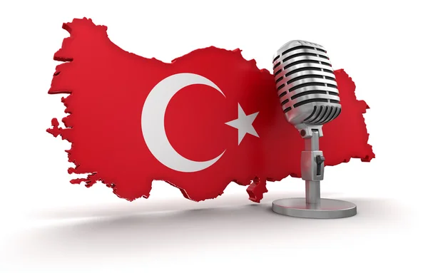 Microfone e Turquia — Fotografia de Stock