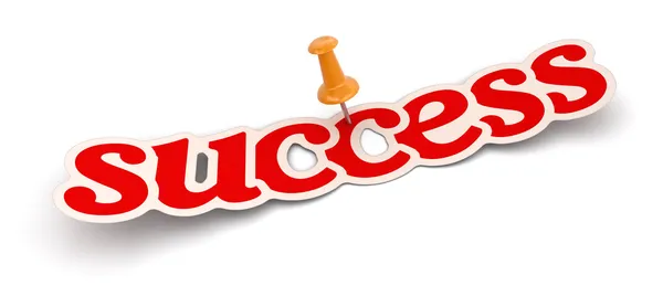 Push pin and success — Stock Photo, Image