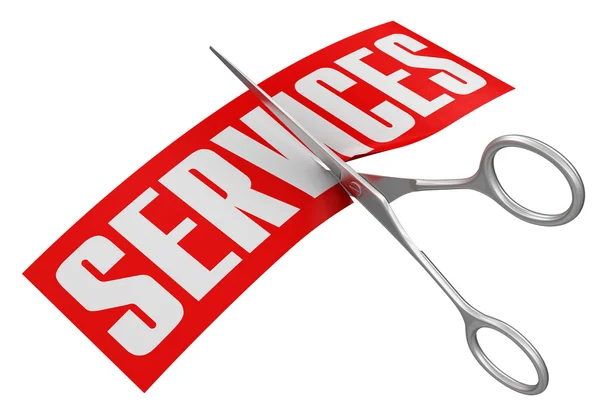 Scissors and Services — Stock Photo, Image