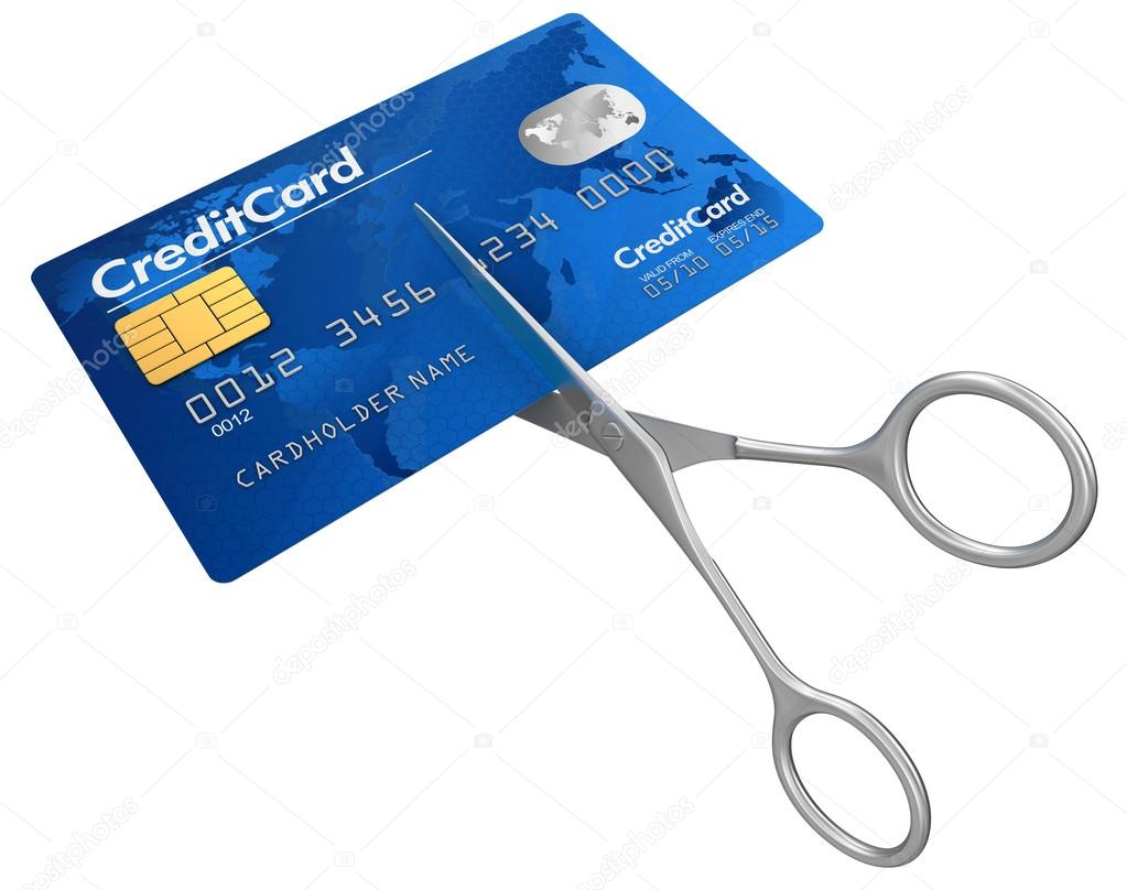 Scissors and Credit Card