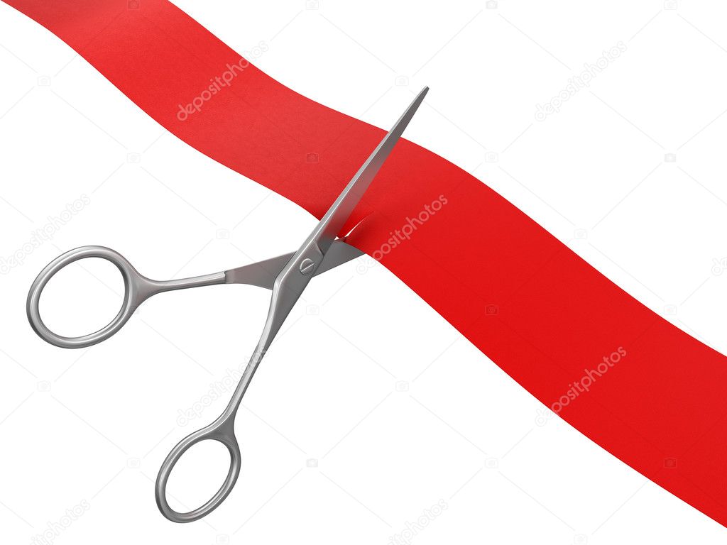 Scissors and Ribbon