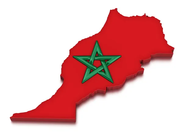 maroc drapeau désert