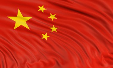 3D Çin bayrağı