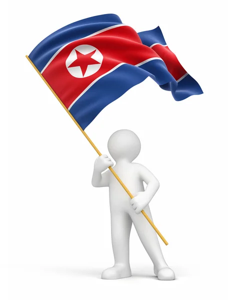 Nordkorea Fan - Stock-foto