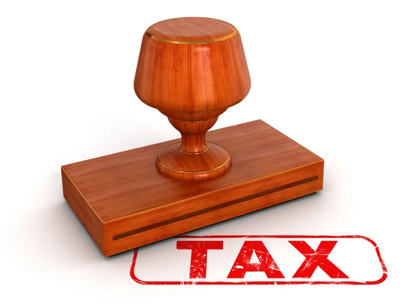Rubber Stamp Tax — Stock Photo, Image