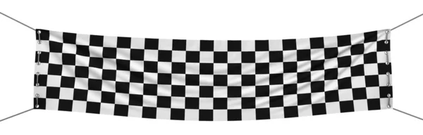 Checkered Banner — Stock Photo, Image