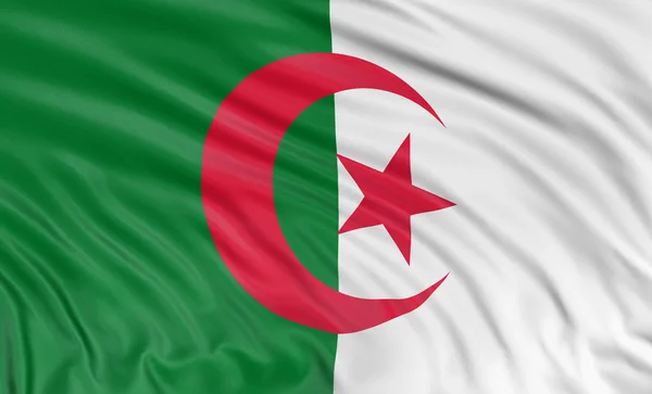 Bandiera algerina — Foto Stock