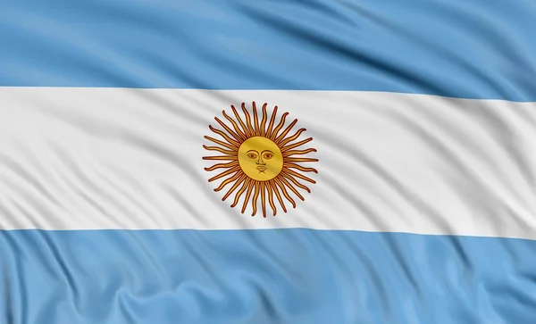 Bandera 3D Argentina —  Fotos de Stock