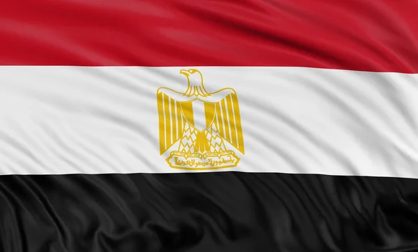 Egyptiska flaggan — Stockfoto