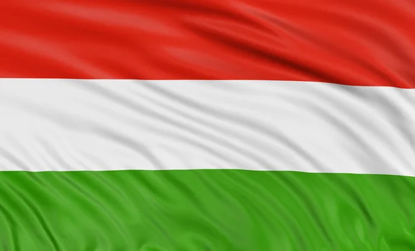 3D Macar bayrağı — Stok fotoğraf