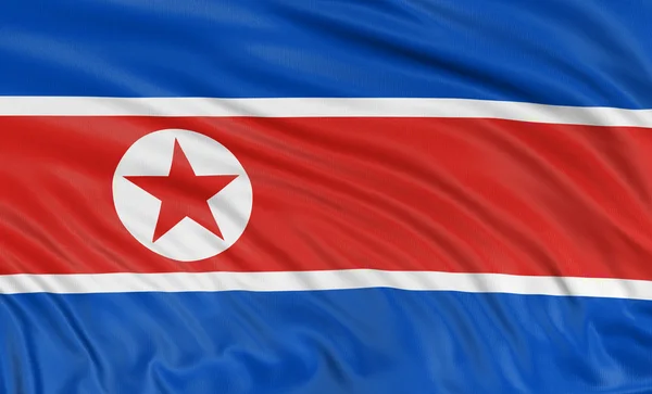 朝鲜国旗 — 图库照片