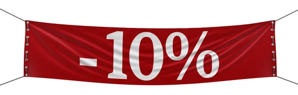 10 percent Banner — Stock Photo, Image
