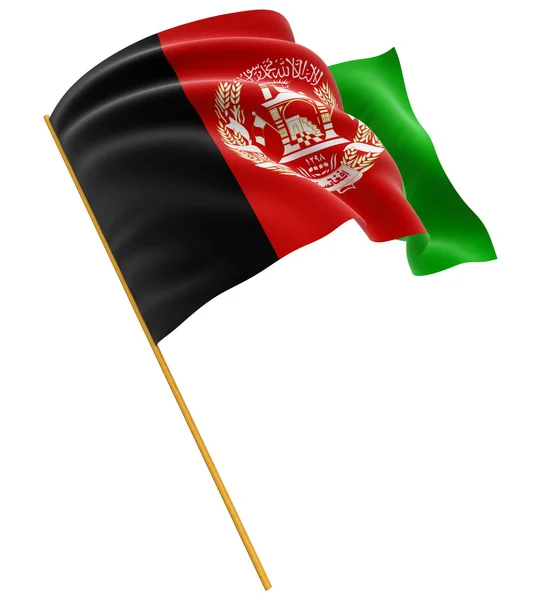 Afghání vlajka — Stock fotografie