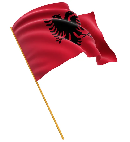 Albanian flag — Stock Photo, Image