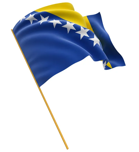 De vlag van Bosnië en Herzegovina — Stockfoto