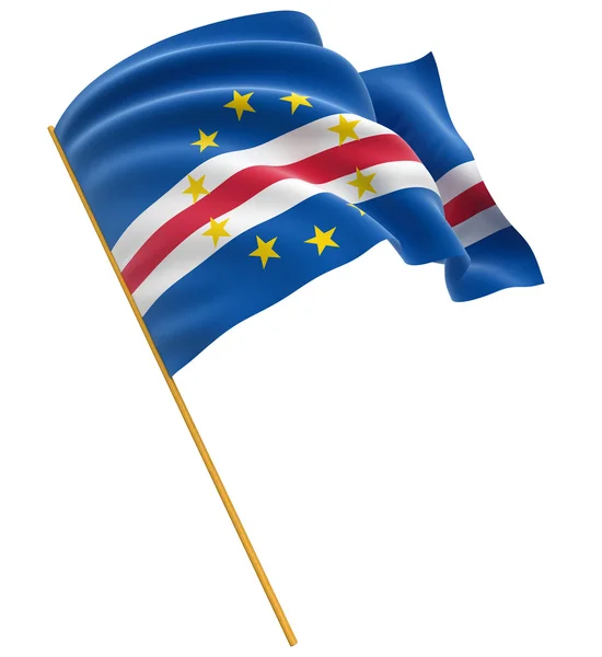 Kap Verden kansallinen lippu — kuvapankkivalokuva