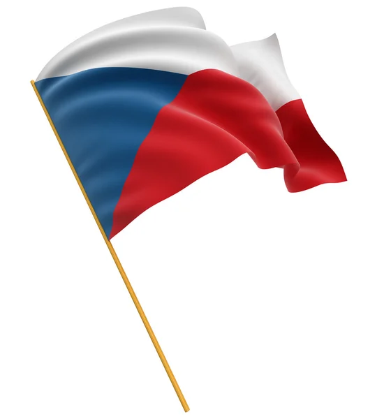 Cseh zászló — Stock Fotó