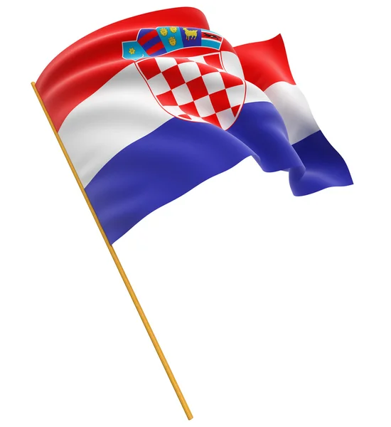 Croatian flag — Stock Photo, Image