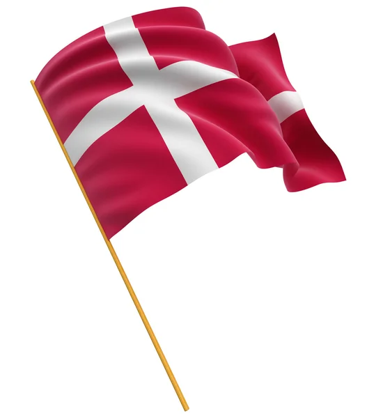 Dänische Flagge — Stockfoto