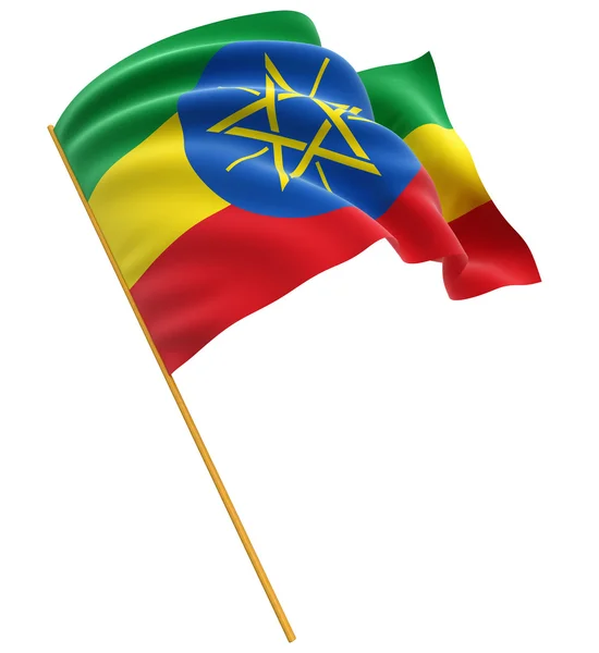 Flagge Äthiopiens — Stockfoto
