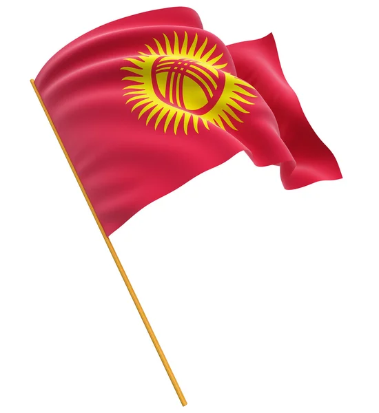 Kirghiz flag — Stock Photo, Image