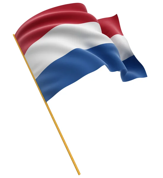 Vlag van Nederland — Stockfoto