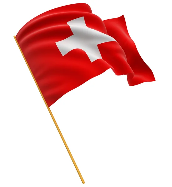 Swiss vlag — Stockfoto