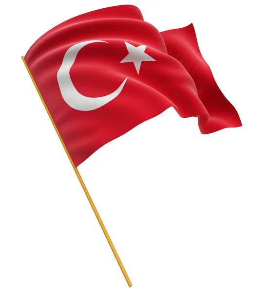 Турецький прапор — стокове фото