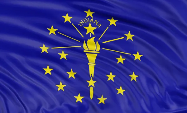 Vlag van Indiana — Stockfoto