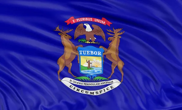 Bandera de Michigan — Foto de Stock