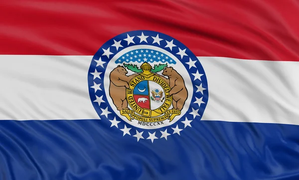 Missouri flagga — Stockfoto