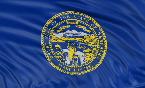 内布拉斯加州旗 — 图库照片