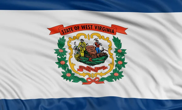 Západní Virginie vlajka — Stock fotografie