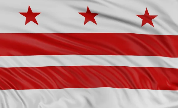 Flagge des Distrikts von Columbia, Vereinigte Staaten — Stockfoto