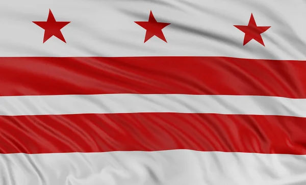 Drapeau du district de Columbia, États-Unis — Photo